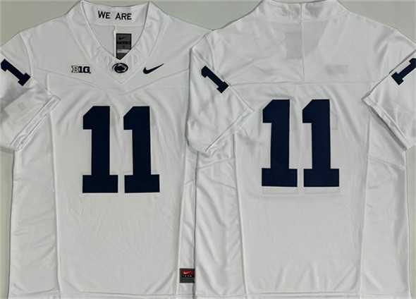Men's Penn State Nittany Lions #11 Abdul Carter White 2024 F.U.S.E. No Name Stitched Jersey,We sell and wholesale Men's Penn State Nittany Lions #11 Abdul Carter White 2024 F.U.S.E. No Name Stitched Jersey on line form chian!